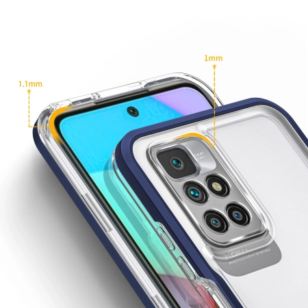 HURTEL ETUI CLEAR 3IN1 POKROWIEC DO XIAOMI REDMI 10 Z RAMKĄ PRZEZROCZYSTE