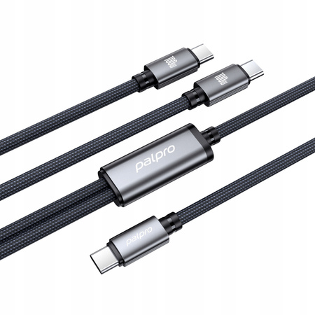 PALPRO KABEL USB-C - 2X USB-C SZYBKIE ŁADOWANIE DO SAMSUNG APPLE 100W 1M