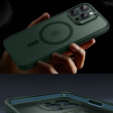 ESR CASE MAGNETYCZNE DO IPHONE 16 PRO MAX HALOLOCK DO MAGSAFE FROSTED GREEN