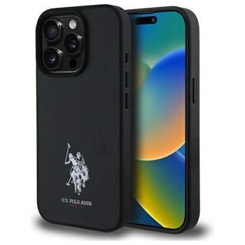 US POLO ASSN POKROWIEC CASE SKÓRZANY DO IPHONE 15 PRO MAX Z LOGO WYSZYWANE