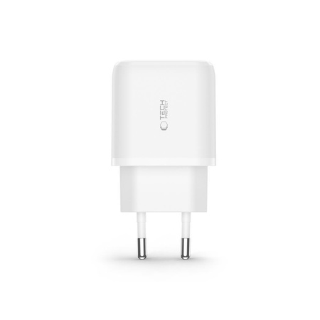 TECH-PROTECT ŁADOWARKA SIECIOWA PD20W 2-PORTY DO IPHONE 12 13 14 15 SAMSUNG