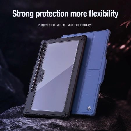 NILLKIN ETUI BUMPER LEATHER CASE DO SAMSUNG GALAXY TAB S9+ Z WYSOKĄ OCHRONĄ