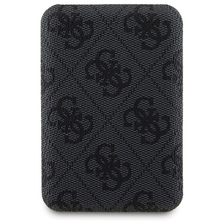 Zestaw Guess GUBPM5P15S4GEMGK iPhone15 6.1 hardcase + Powerbank 5000mAh MagSafe czarny/black 4G Metal Logo