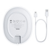 Baseus Jelly bezprzewodowa ładowarka Qi 15 W do telefonu słuchawek + kabel USB - USB Typ C biały (WXGD-02)