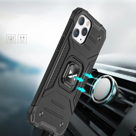 WOZINSKY RING ARMOR ETUI DO IPHONE 14 PRO Z PANCERNYM UCHWYTEM MAGNETYCZNYM