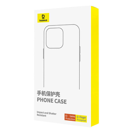 BASEUS ETUI PRZEŹROCZYSTE DO IPHONE 14 PRO MAX + SZKŁO HARTOWANE W ZESTAWIE