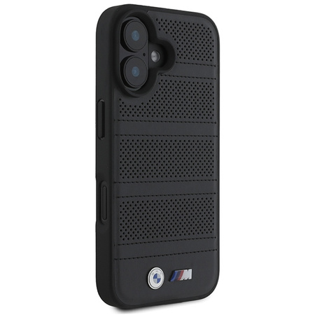 BMW BMHMP16S23PUSPK iPhone 166.1 czarny/black hardcase M Perforated And Stitched Line MagSafe