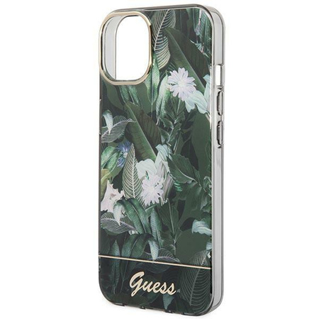 Guess GUHCP14MHGJGHA iPhone 14 Plus 6,7" zielony/green hardcase Jungle Collection