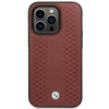 Etui BMW BMHMP14L22RFGR na iPhone 14 Pro burgundowy/burgundy Leather Diamond Pattern MagSafe