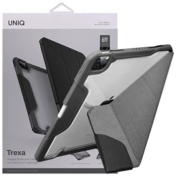 UNIQ etui Trexa iPad Pro 11" 2021/2020 Antimicrobial czarny/black