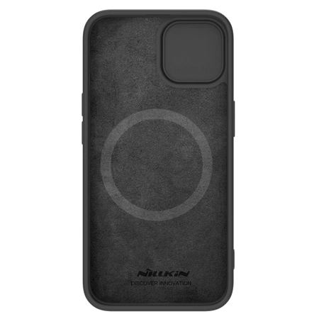 Silikonowe etui Nillkin CamShield Silky Silicone Case do iPhone 15 z osłoną na aparat - czarne