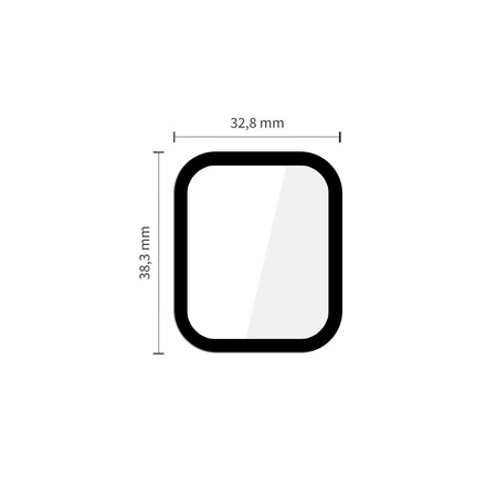SZKŁO HYBRYDOWE TECH-PROTECT GLASS FLEX+ 2-PACK APPLE WATCH 4 / 5 / 6 / SE 1 / 2 / 3 (40MM) BLACK