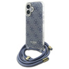 GUESS ETUI HARDCASE CROSSBODY CORD 4G DO IPHONE 16 6.1 Z DEKORACJĄ