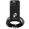 KARL LAGERFELD POKROWIEC HARDCASE DO IPHONE 15 PRO MAX 6.7 Z METALOWYM LOGO