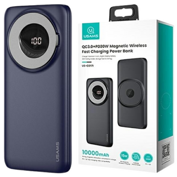 USAMS POWERBANK PB62 QC3.0 PD 10000MAH MAGNETIC WIRELESS DO IPHONE 12 13 14