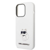 Karl Lagerfeld KLHCP14LSNCHBCH iPhone 14 Pro 6,1" hardcase biały/white Silicone Choupette