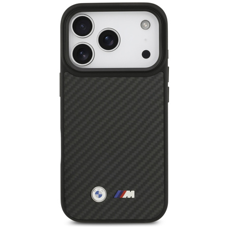 Etui BMW M Kevlar Matt MagSafe do iPhone 17 Pro czarny