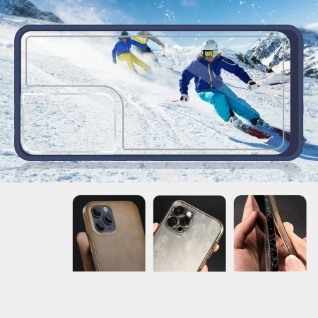 HURTEL ETUI CLEAR 3IN1 DO SAMSUNG GALAXY S22 ULTRA Z RAMKĄ Z OCHRONĄ EKRANU