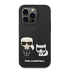 Karl Lagerfeld KLHMP14XSSKCK iPhone 14 Pro Max 6,7" hardcase czarny/black Liquid Silicone Karl & Choupette Magsafe