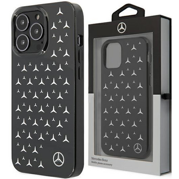 Mercedes MEHCP13LESPBK iPhone 13 Pro / 13 6,1" czarny/black hardcase Silver Stars Pattern
