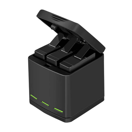 Ładowarka trójkanałowa Telesin Box dla GoPro Hero 5/6/7/8 + 2 akumulatory (GP-BNC-801)