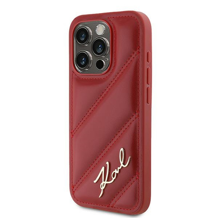 KARL LAGERFELD ETUI HARDCASE DIAGONAL QUILTED SCRIPT DO IPHONE 15 PRO MAX