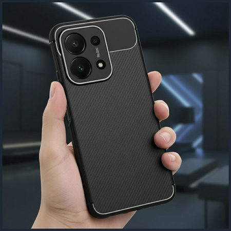 Etui Beline Carbon Armor do Xiaomi Redmi 15C czarny