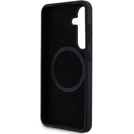 Etui BMW M Silicone Printed Ring MagSafe na Samsung Galaxy S24 - czarne