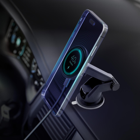 3MK CAR MAGCHARGER UCHWYT DO TELEFONÓW WINDSHIELD Z MAGNETYCZNYM ŁADOWANIEM