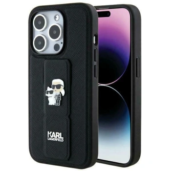 KARL LAGERFELD HARDCASE DO IPHONE 14 PRO 6.1 Z PINS KARL&CHOUPETTE SAFFIANO