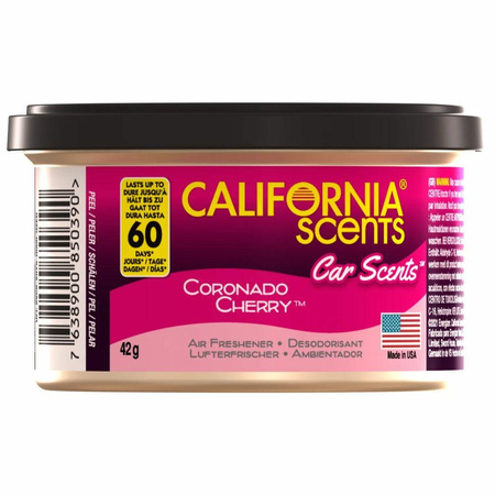 CALIFORNIA SCENTS ZAPACH DO SAMOCHODU CORONADO CHERRY ŚWIEŻY I INTENSYWNY
