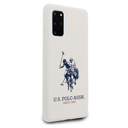 Etui U.S. Polo Assn. Silicone Collection na Samsung Galaxy S20+ - białe