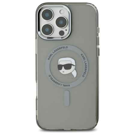 KARL LAGERFELD CASE DO IPHONE 16 PRO 6.3 HARDCASE METAL KARL HEAD