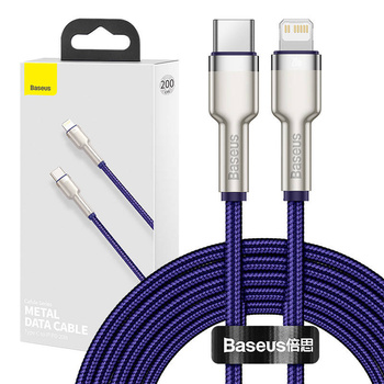 BASEUS KABEL USB-C DO LIGHTNING CAFULE 20W DO IPHONE X 2M SZYBKIE ŁADOWANIE