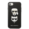 Karl Lagerfeld KLHCI8SAKICKCBK iPhone 7/8 / SE 2020 / SE 2022 czarny/black hardcase Saffiano Karl&Choupette Head