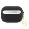 Etui Guess GUAP2GLGSHK na AirPods Pro 2 cover - czarne Glitter Flake 4G Charm