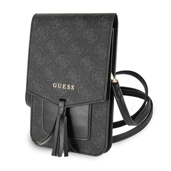 GUESS TOREBKA GUWBSQGBK DO TELEFONÓW SAFFIANO Z WYSOKIEJ JAKOŚCI MATERIAŁEM