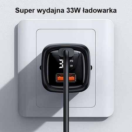 USAMS ŁADOWARKA 1XUSB-C 1XUSB DO MAGSAFE IPHONE 11 12 13 14 33W PD3.0 QC3.0