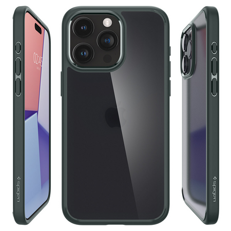 Etui Spigen Ultra Hybrid do iPhone 15 Pro Max - ciemnozielone