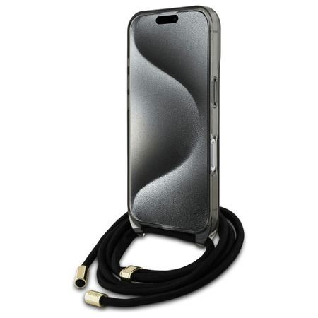 GUESS ETUI HARDCASE CROSSBODY CORD SCRIPT DO MAGSAFE DO IPHONE 16 6.1