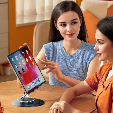WOZINSKY STOJAK NA TABLET WRS-DSY84SS OBROTOWY 360° ALUMINIOWY DO TABLETÓW