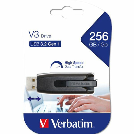 VERBATIM PENDRIVE 256GB USB-A 3.2 V3 DO LAPTOPÓW PC MAC Z WINDOWS MACBOOK