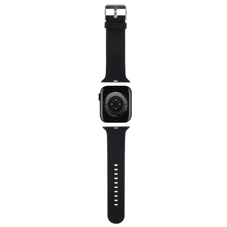 Pasek Karl Lagerfeld 3D Rubber Karl&Choupette Heads na Apple Watch 38/40/41mm - czarny