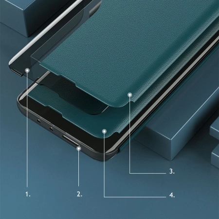 HURTEL ETUI Z KLAPKĄ DO SAMSUNG GALAXY A22 4G FUTERAŁ ECO LEATHER VIEW CASE