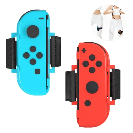 Pakiet akcesoriów rodzinnych 10 w 1 do gry Nintendo Switch Sports - zestaw czerwony i niebieski