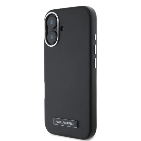 KARL LAGERFELD ETUI DO IPHONE 16 6.1 HARDCASE DO MAGSAFE Z METALOWĄ PŁYTĄ