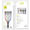USAMS Kabel pleciony U26 4w1 3m 2AFast Charge (2xlightning/microUSB/USB-C) SJ413USB01 (US-SJ413)