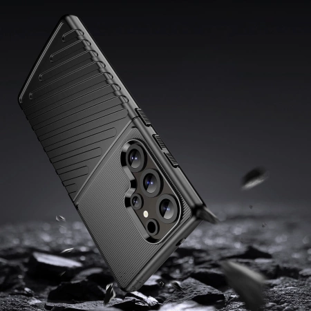 HURTEL ETUI CASE POKROWIEC SILIKONOWY DO SAMSUNG GALAXY S25 ULTRA PANCERNY