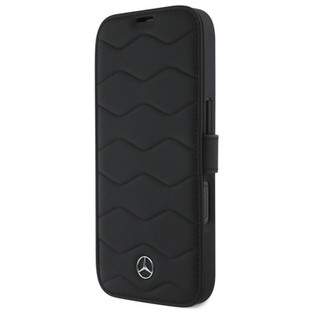 Mercedes MEBKP16X23RWRSK iPhone 16 Pro Max 6.9 czarny/black bookcase MB Waves Leather