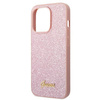 Guess GUHCP14XHGGSHP iPhone 14 Pro Max 6,7" różowy/pink hard case Glitter Script